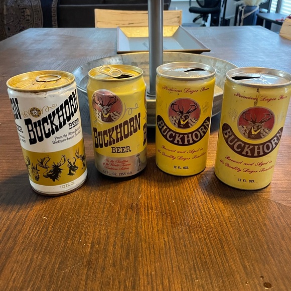 Vintage BUCKHORN beer cans set - Picture 1 of 6